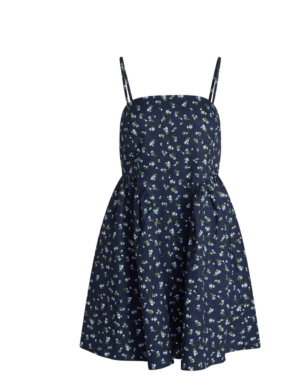 Blue floral dress